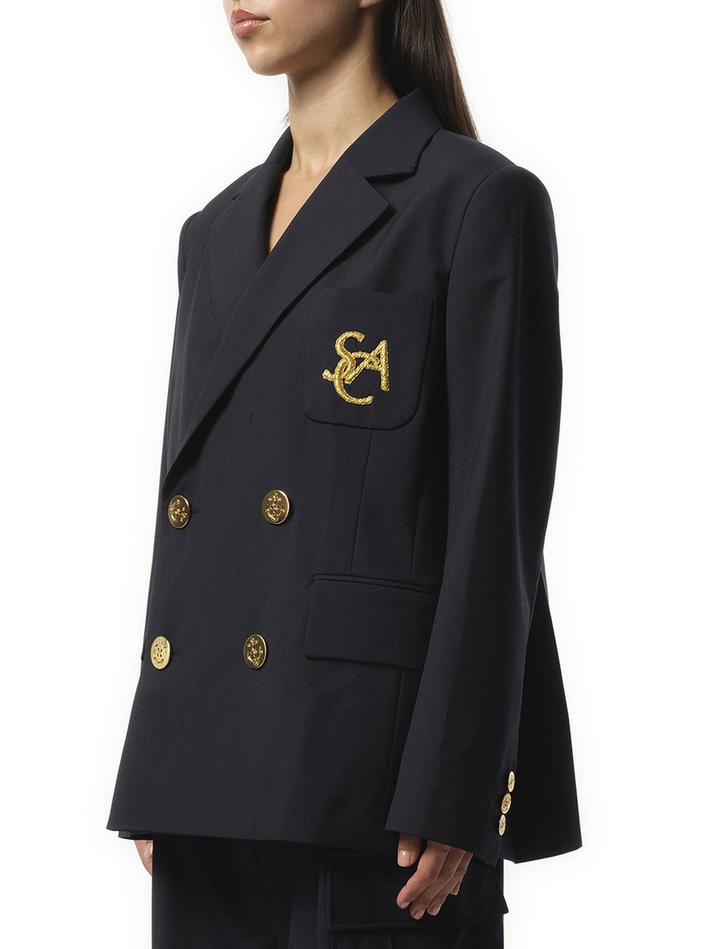 SACAI Emblem Suiting Jacket (Navy)