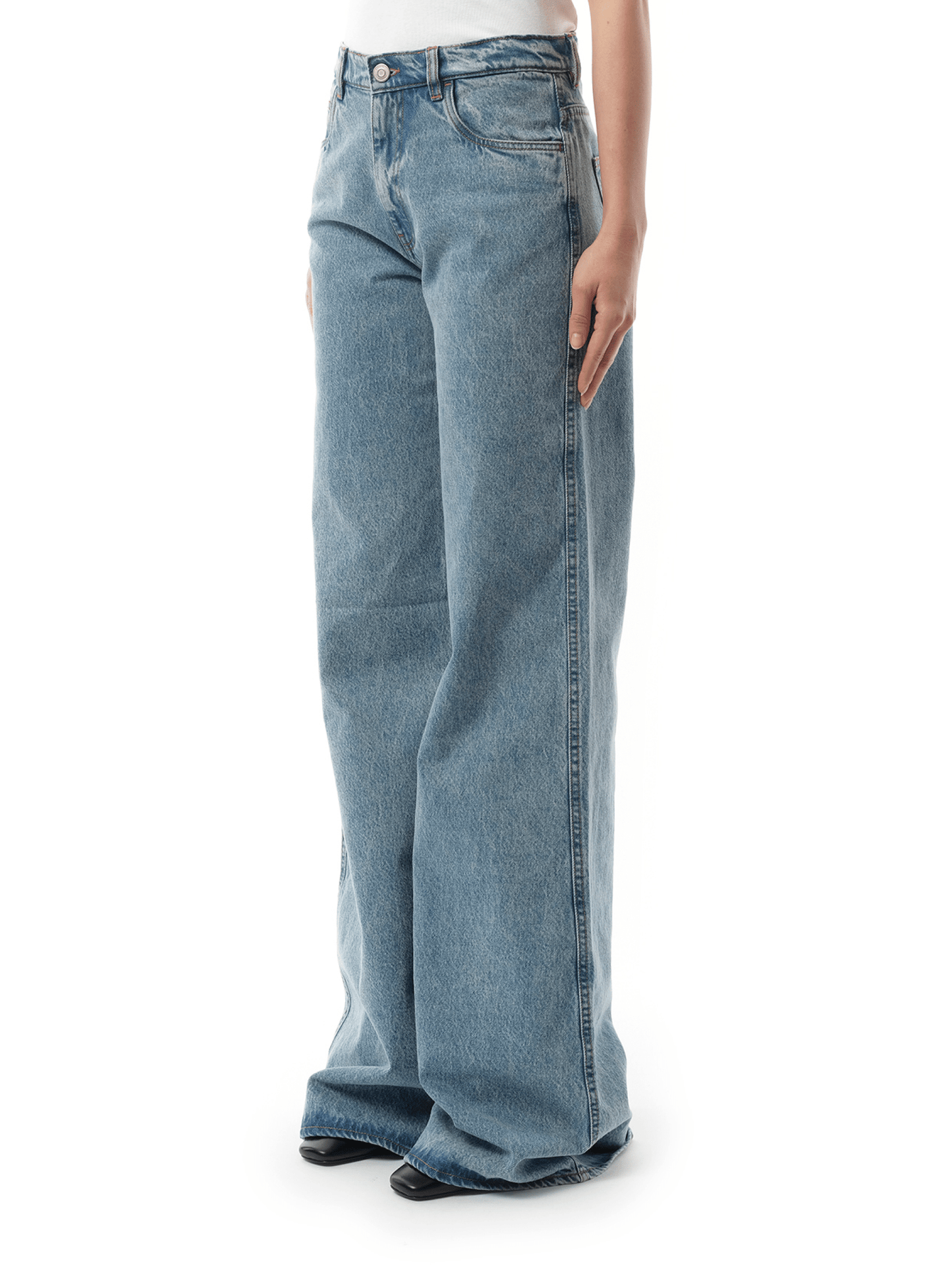 COPERNI Wide Leg Denim Pants (Blue)