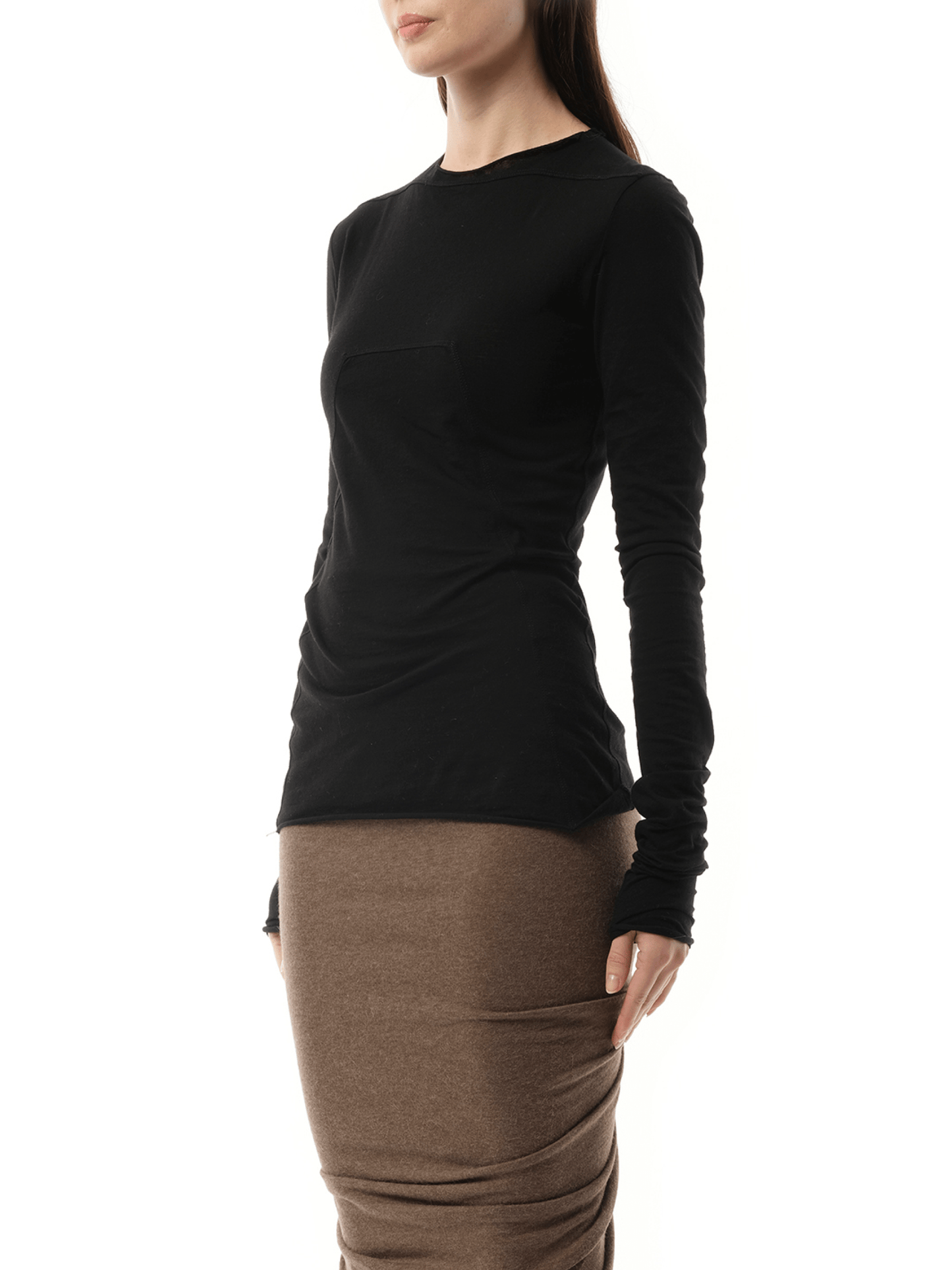 RICK OWENS Cashmere EDFU Top (Black)