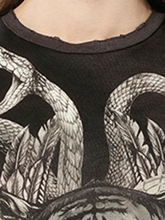 BALMAIN Top (Black Grey)