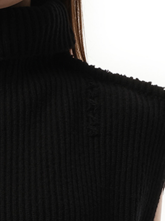 MARNI Sleeveless Turtleneck Sweater (Black)