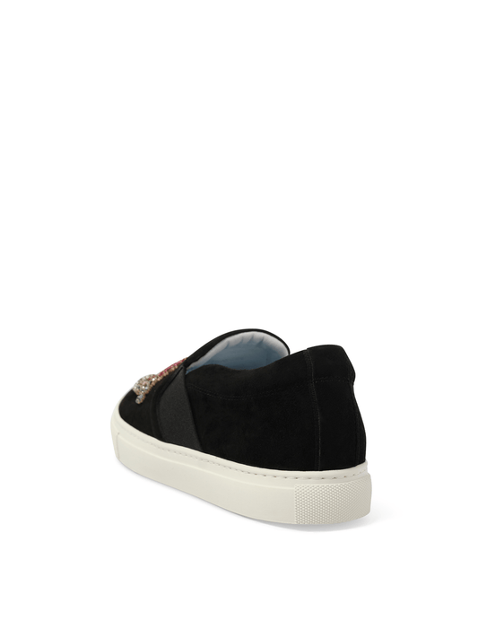 LANVIN Emb Slip On Sneaker (Black)
