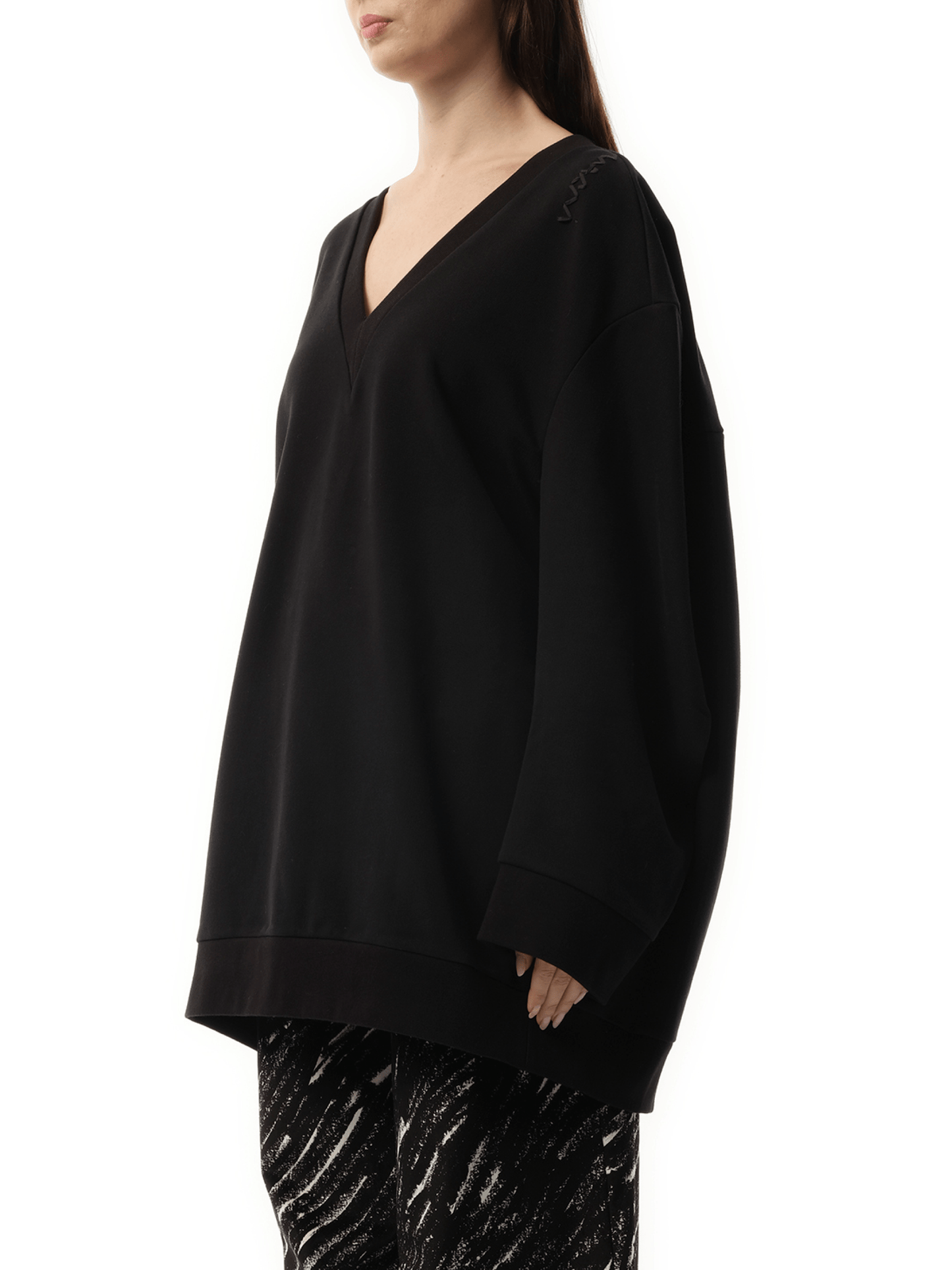 MARNI Oversized Sweatshirt Dress (Black)