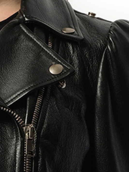 ALEXANDER MCQUEEN Zip Dt Biker (Black)