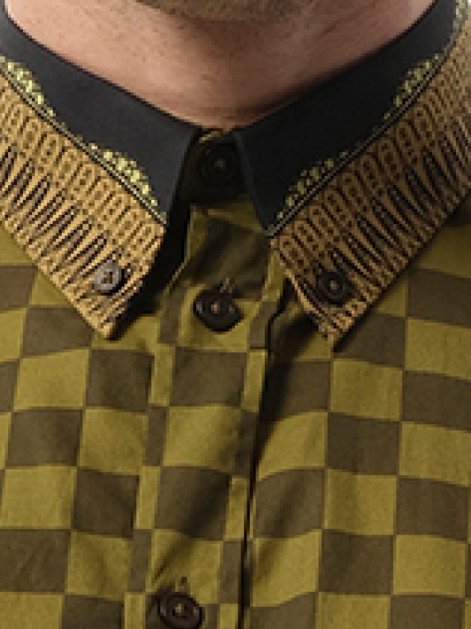 GIVENCHY Podium Short Sleeve Shirt (Green)