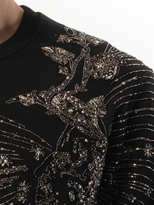 ALEXANDER MCQUEEN Emb Sweatshirt (Black)
