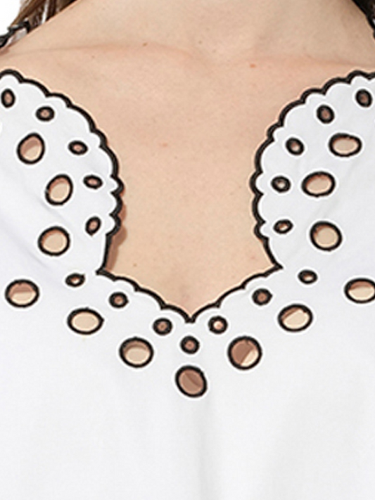 PUCCI Long Sleeve Blouse (White)