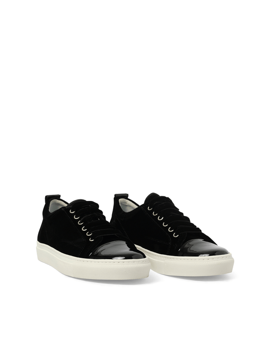 LANVIN Velvet Sneaker (Black)