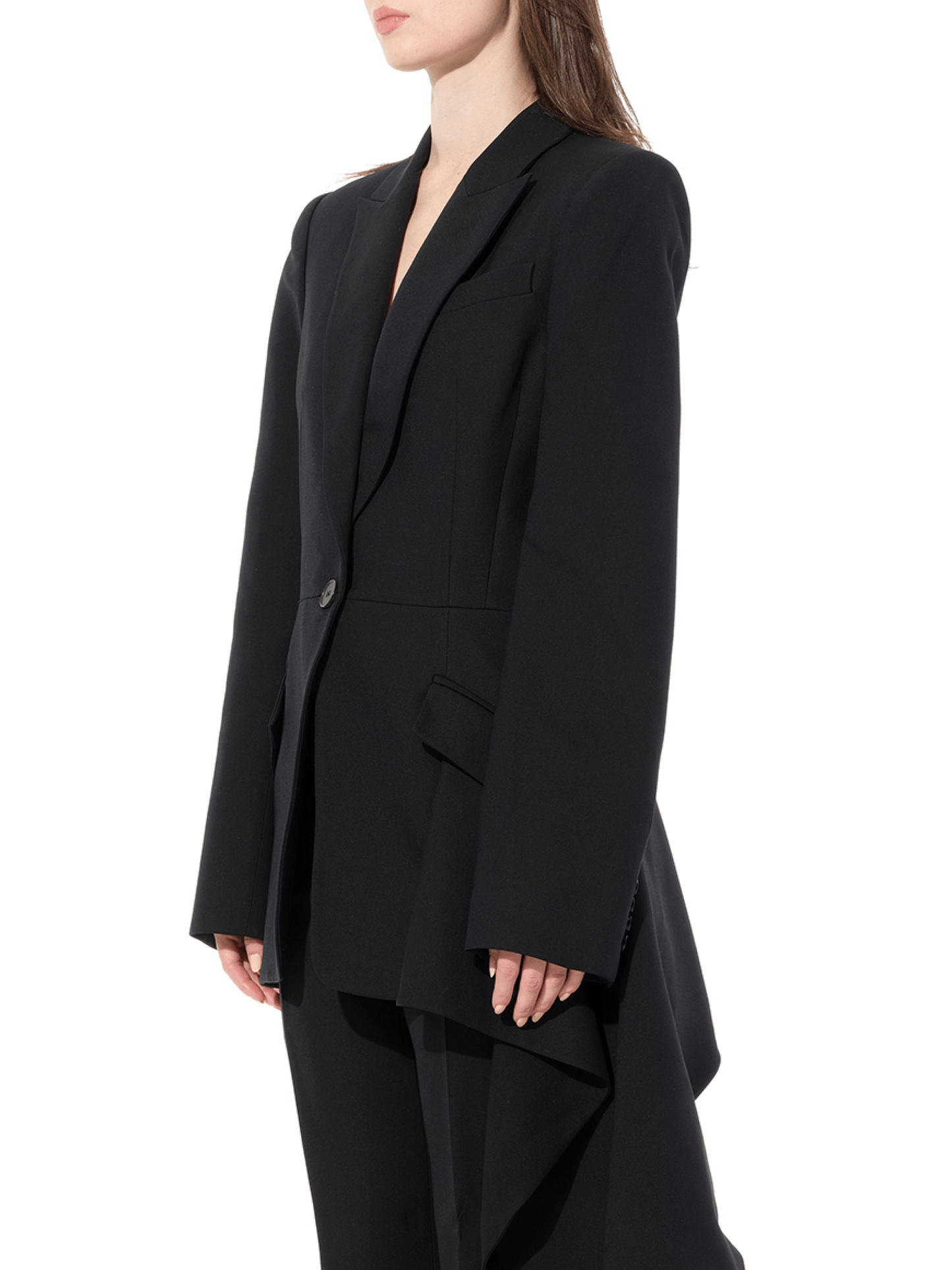 ALEXANDER MCQUEEN Drape Jacket (Black)