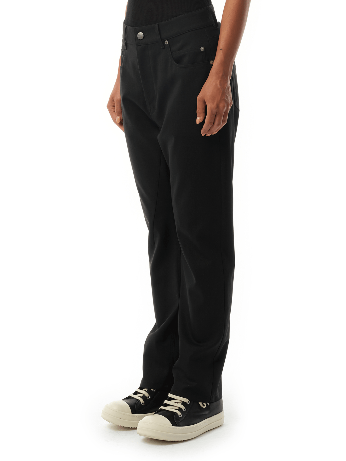 RICK OWENS Detroit Cut Pants (Black)