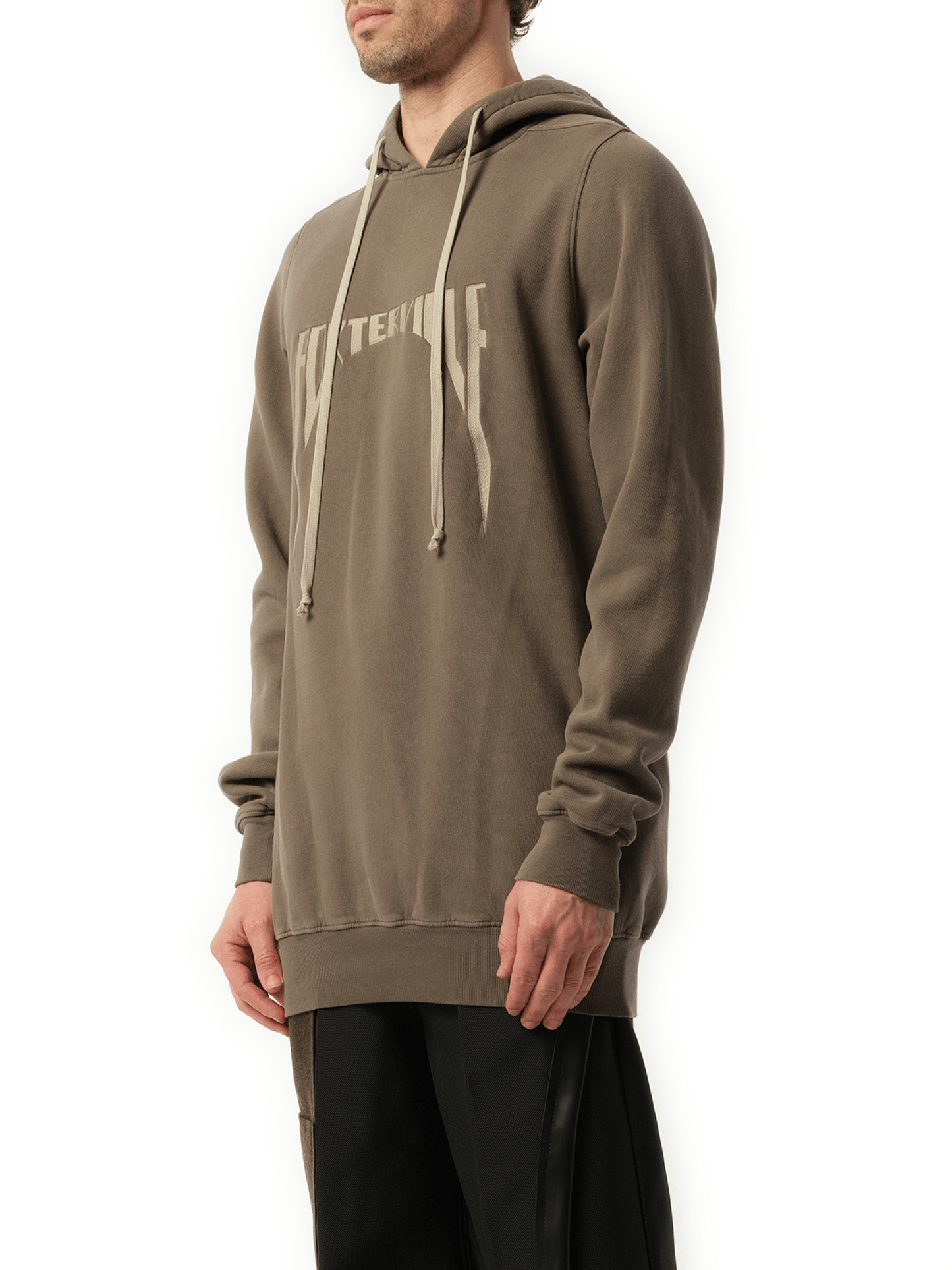 RICK OWENS Porterville Embroidered Hoodie (Brown)