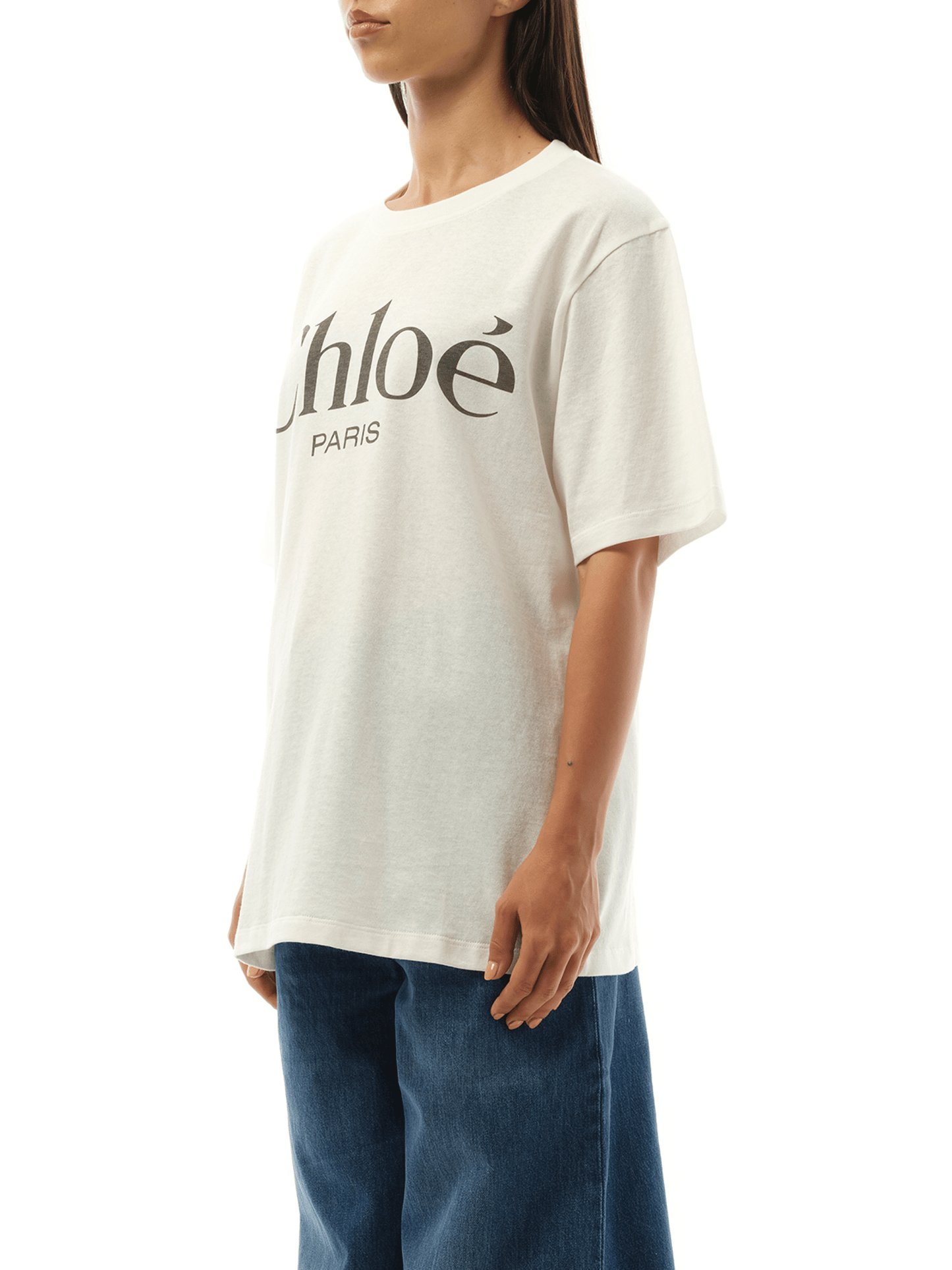 CHLOE Chloe Logo T-Shirt (White)