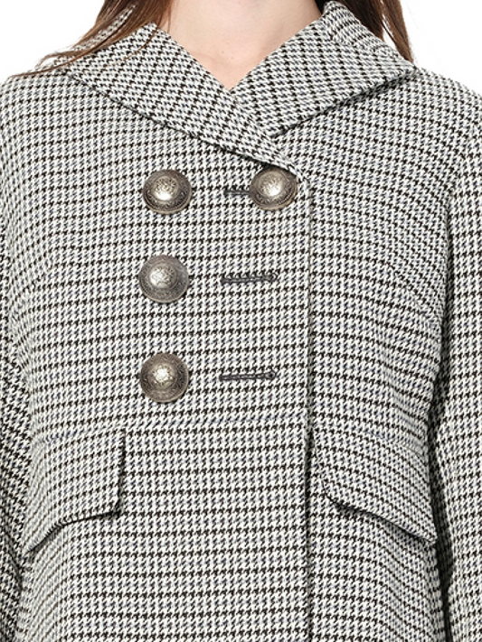 ALEXANDER MCQUEEN Cappotto Coat (Grey Black)