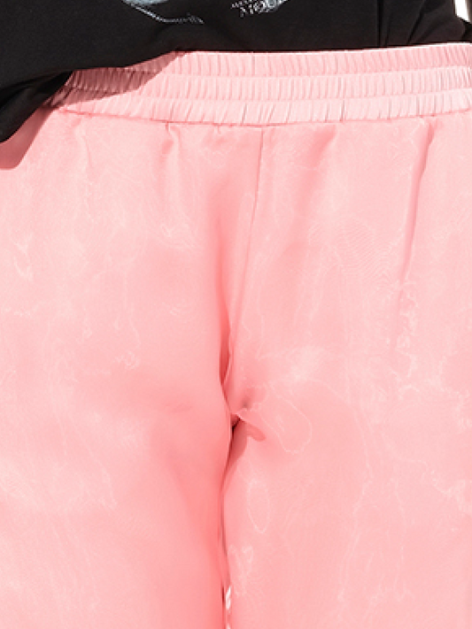 ALEXANDER MCQUEEN Satin Organza Jogger (Anemone)