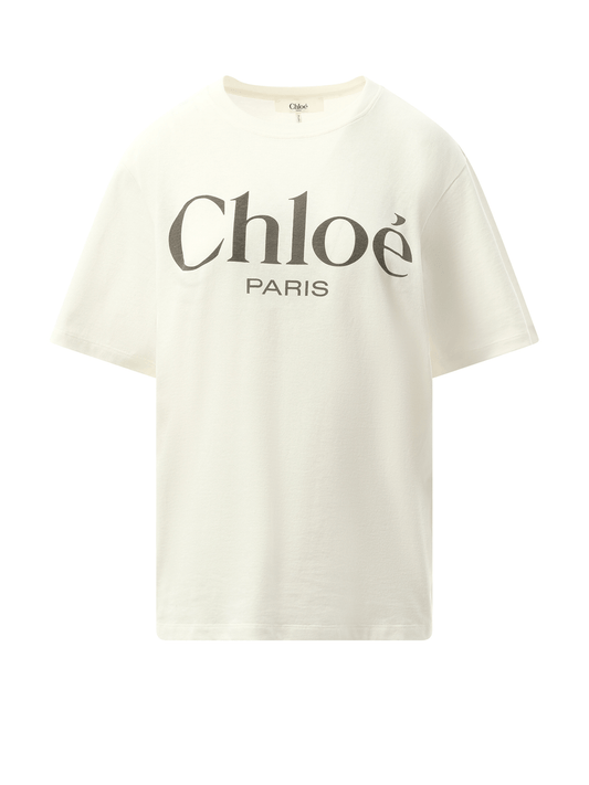 CHLOE Chloe Logo T-Shirt (White)