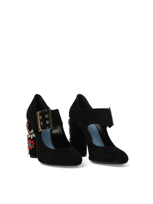 LANVIN Emb Mary Jane Pump (Black)