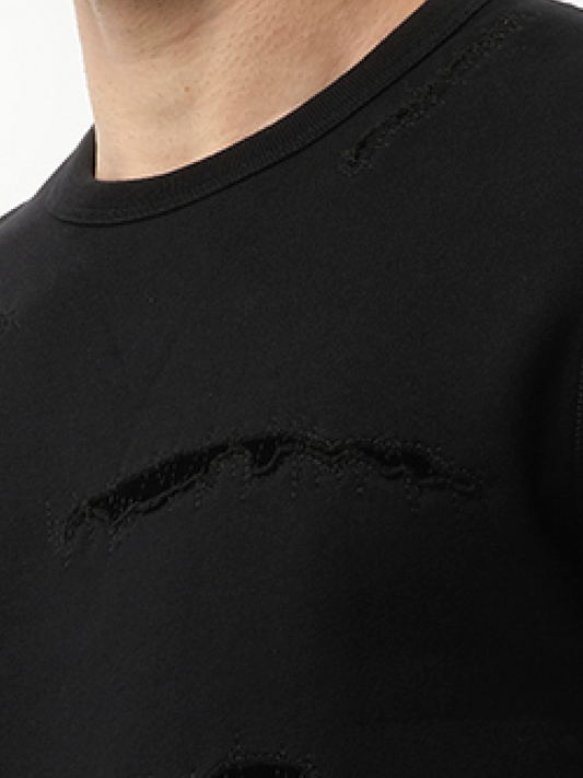 ALEXANDER MCQUEEN Shredded Sweatshirt (Black)