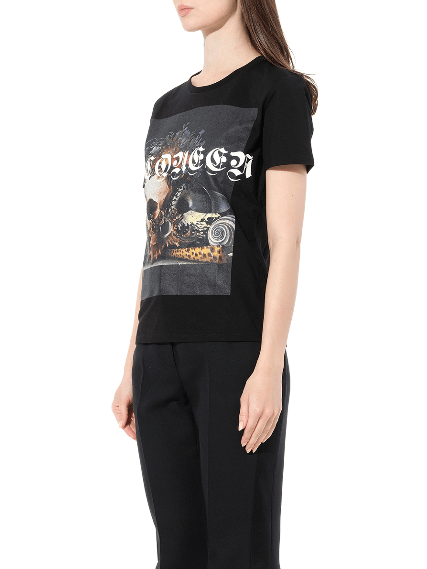 ALEXANDER MCQUEEN Still Life Skull T-Shirt (Black)