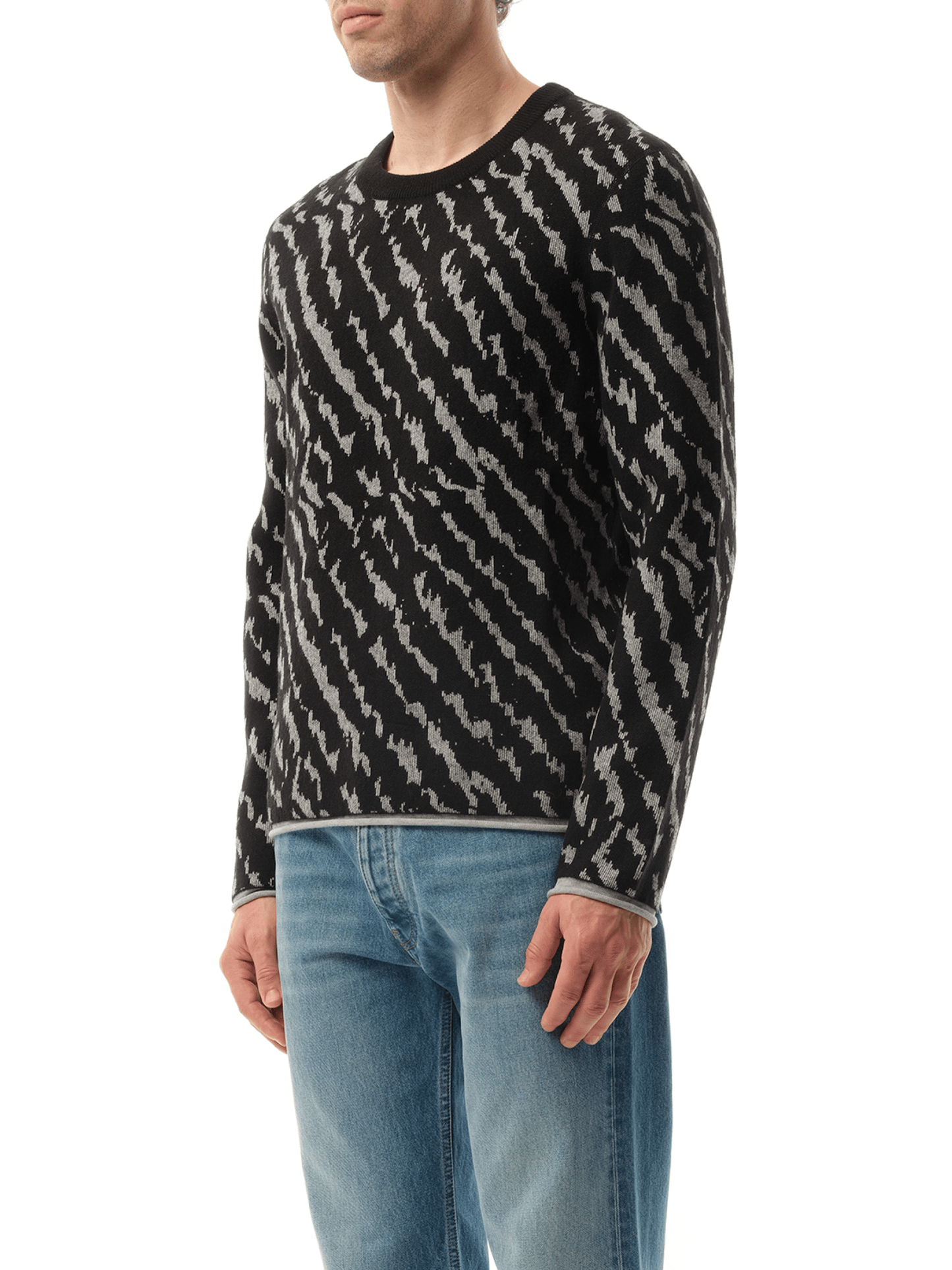 LANVIN Animal Jacq Knitwear (Black)