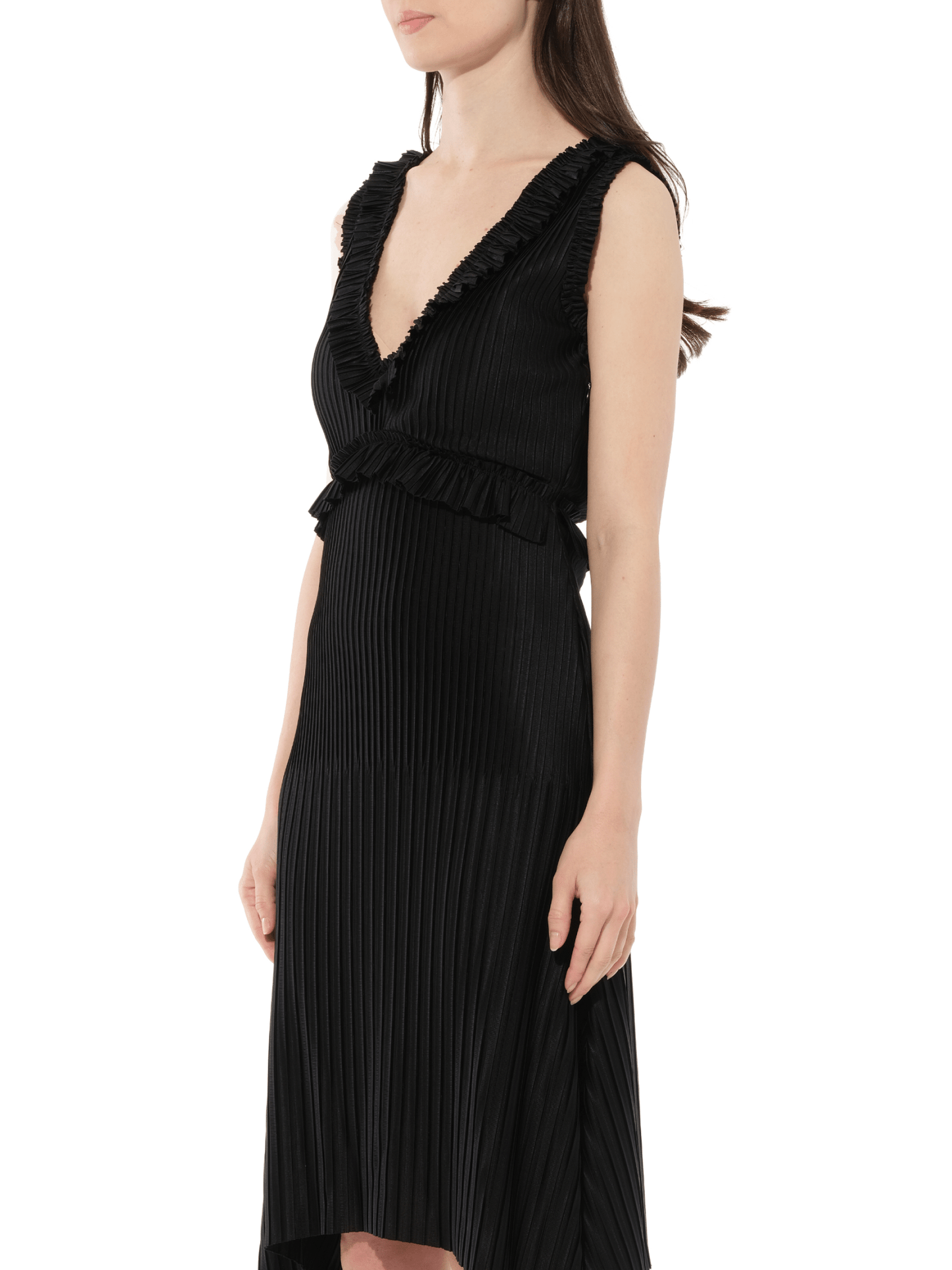 GIVENCHY Short Pleated Dress (Black)