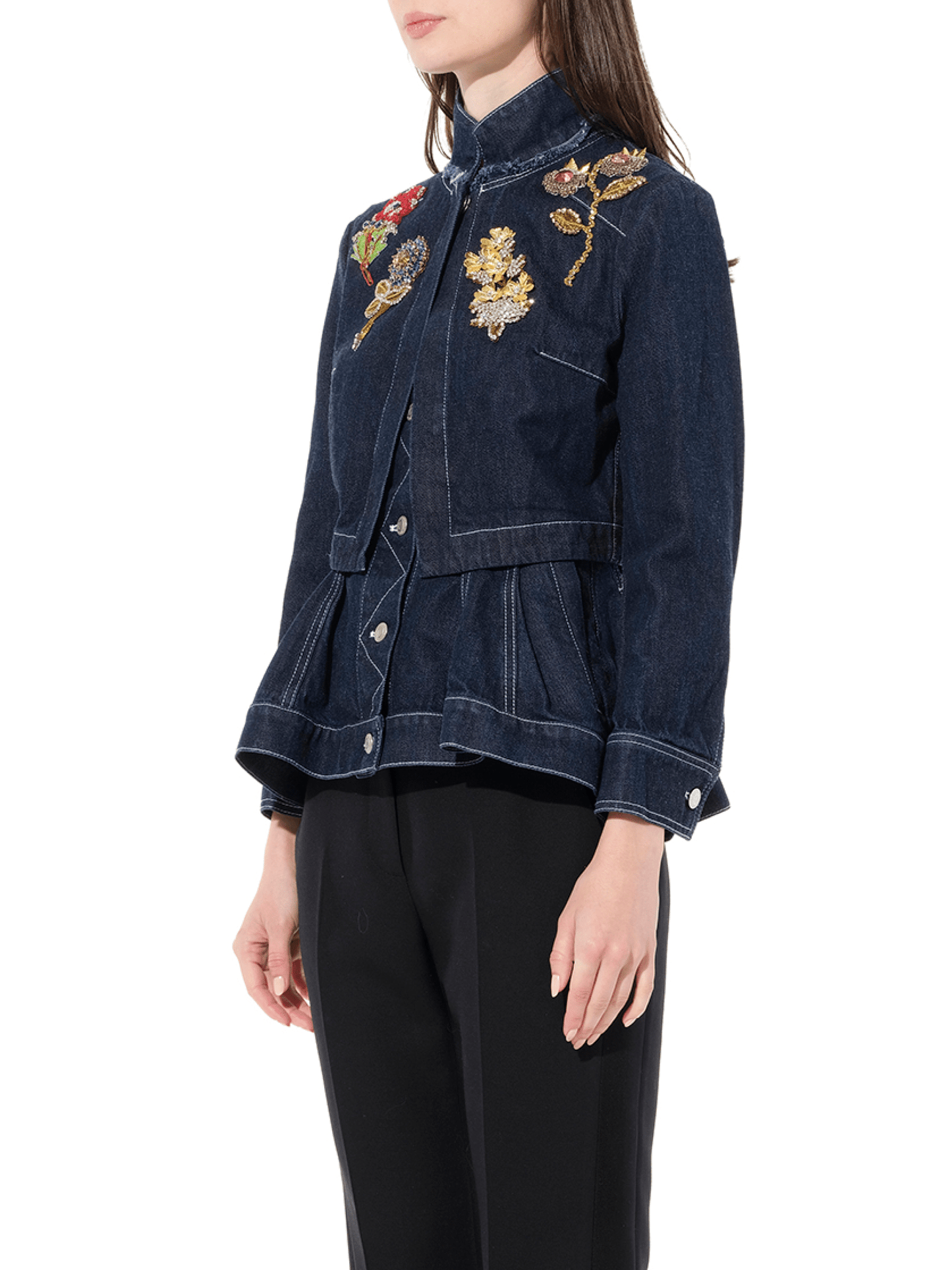 ALEXANDER MCQUEEN Raw Denim Jacket (Blue)