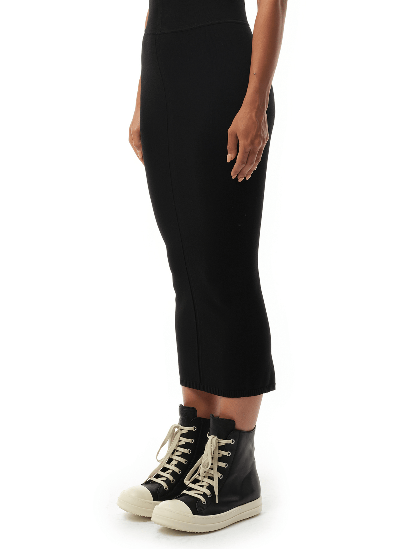 RICK OWENS Calf Skirt (Black)