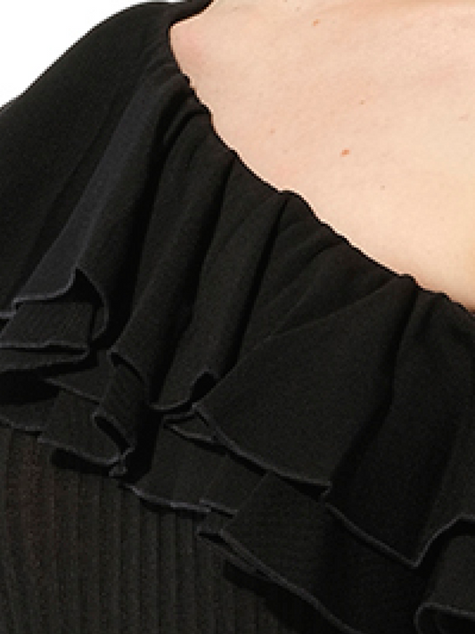 BALMAIN One Shoulder Dress (Black)