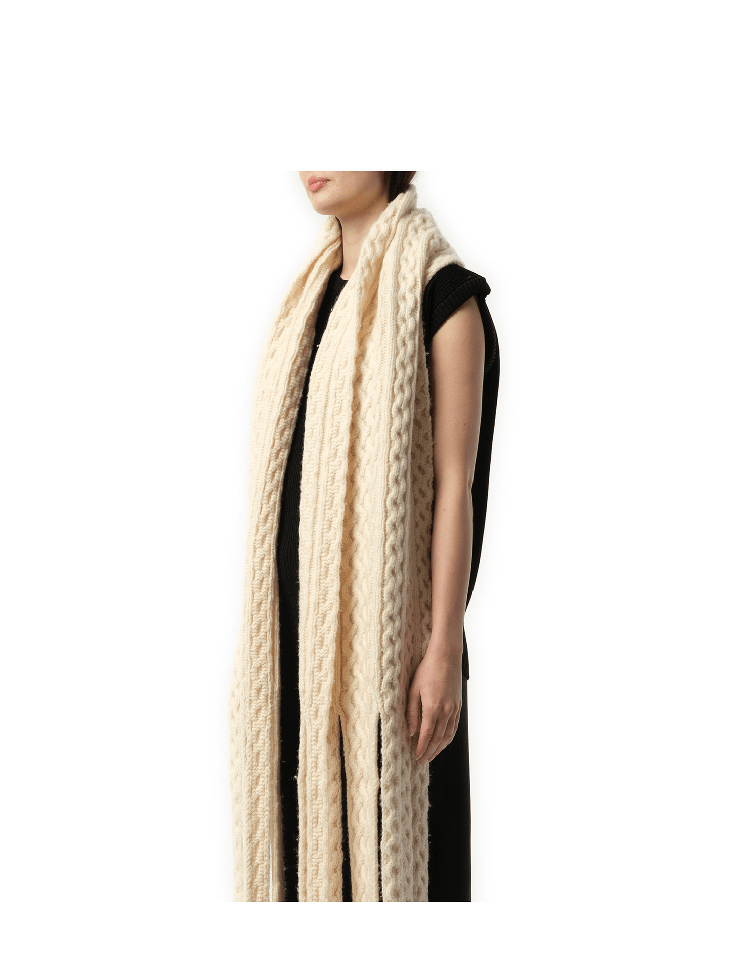 COPERNI Long Knitted Scarf (Beige)