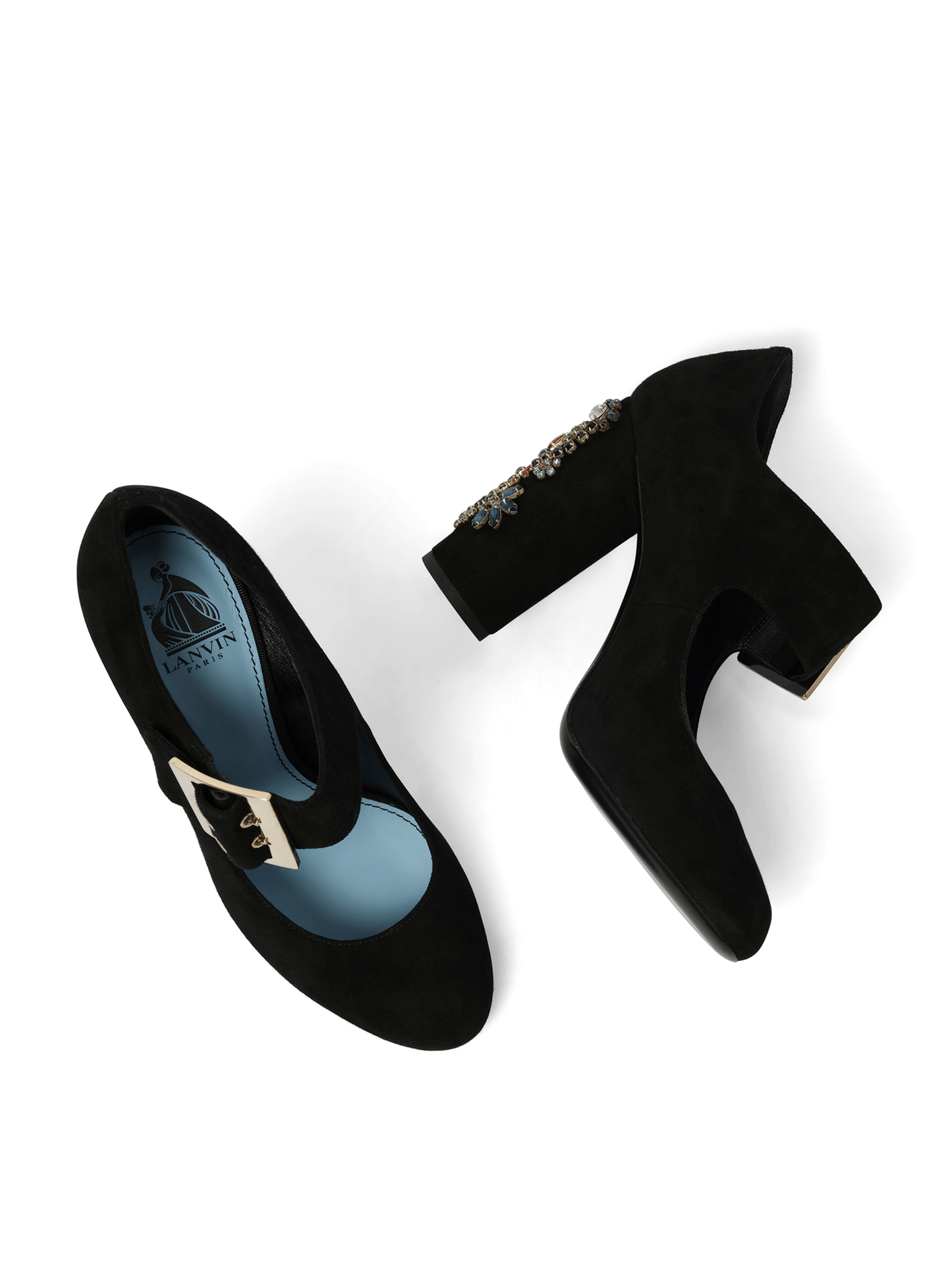 LANVIN Emb Mary Jane Pump (Black)