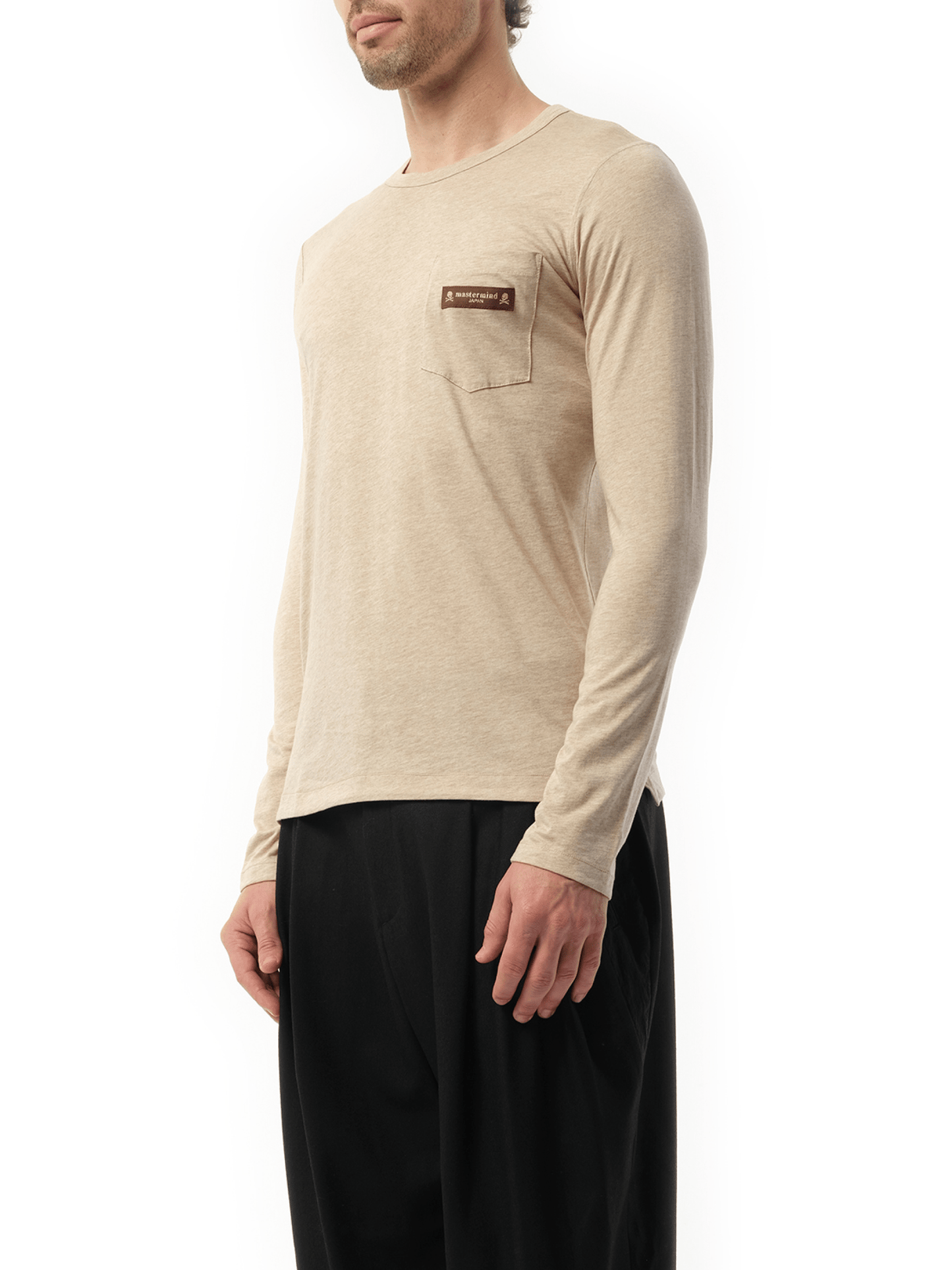MASTERMIND Long Sleeve T-Shirt (Beige)