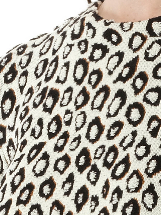 GIVENCHY Leopard Jacq Midi Dress (Black)