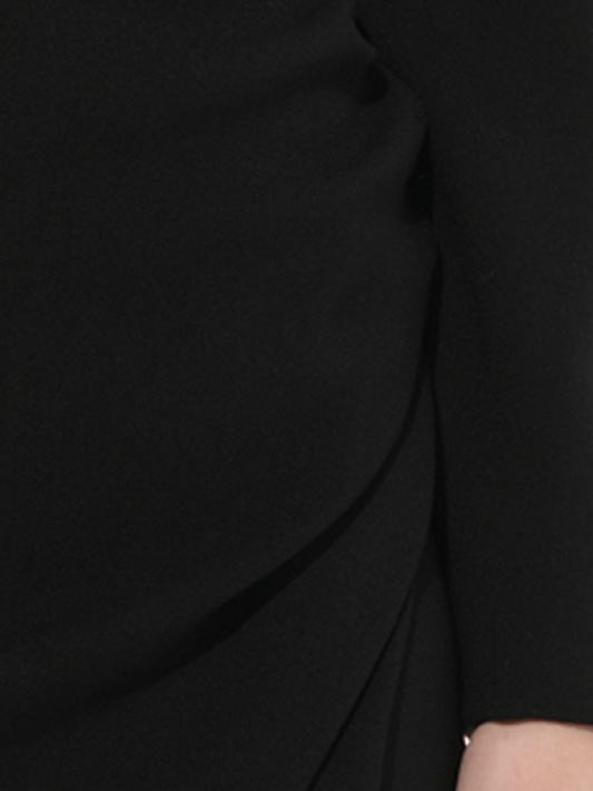 GIVENCHY Long Sleeve Short Dress (Black)