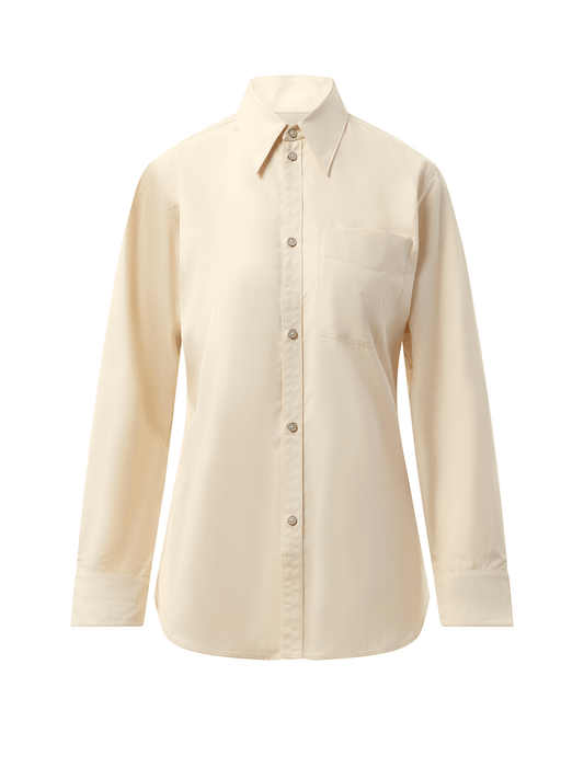 LEMAIRE Fitted Shirt (Light Cream)