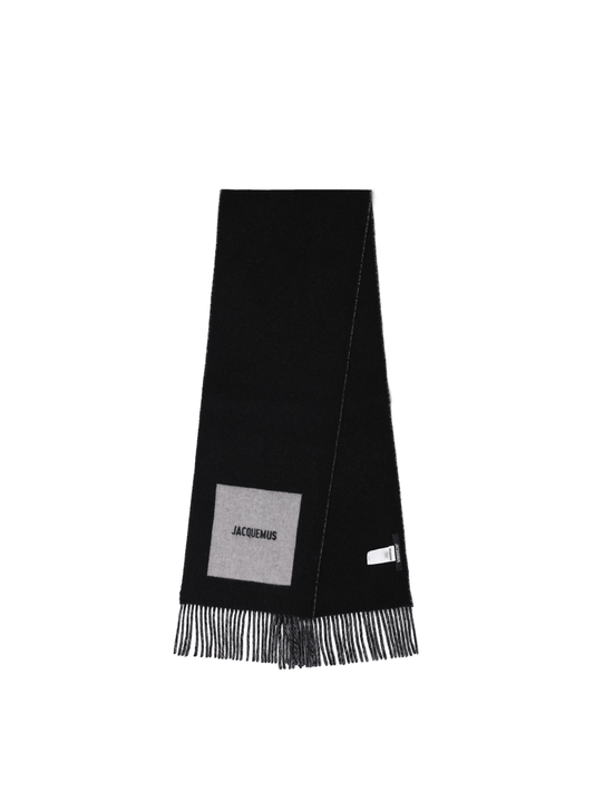 JACQUEMUS Rond Carre Scarf (Black)