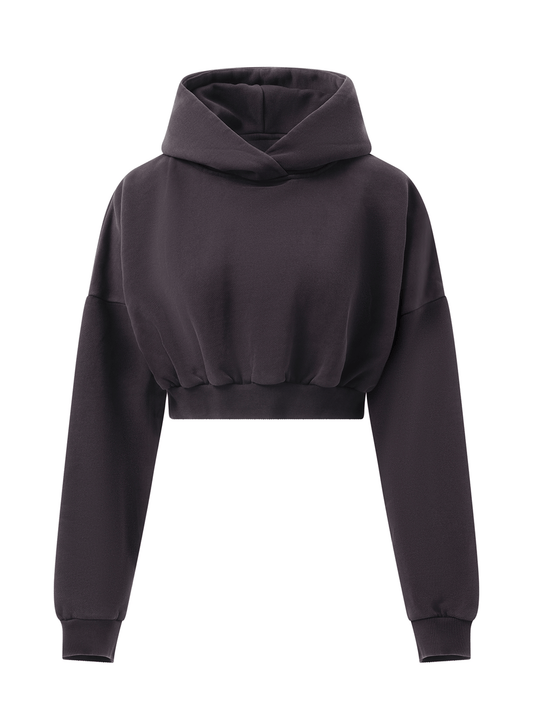ENTIRE STUDIOS Cropped Heavy Hood (Purple)