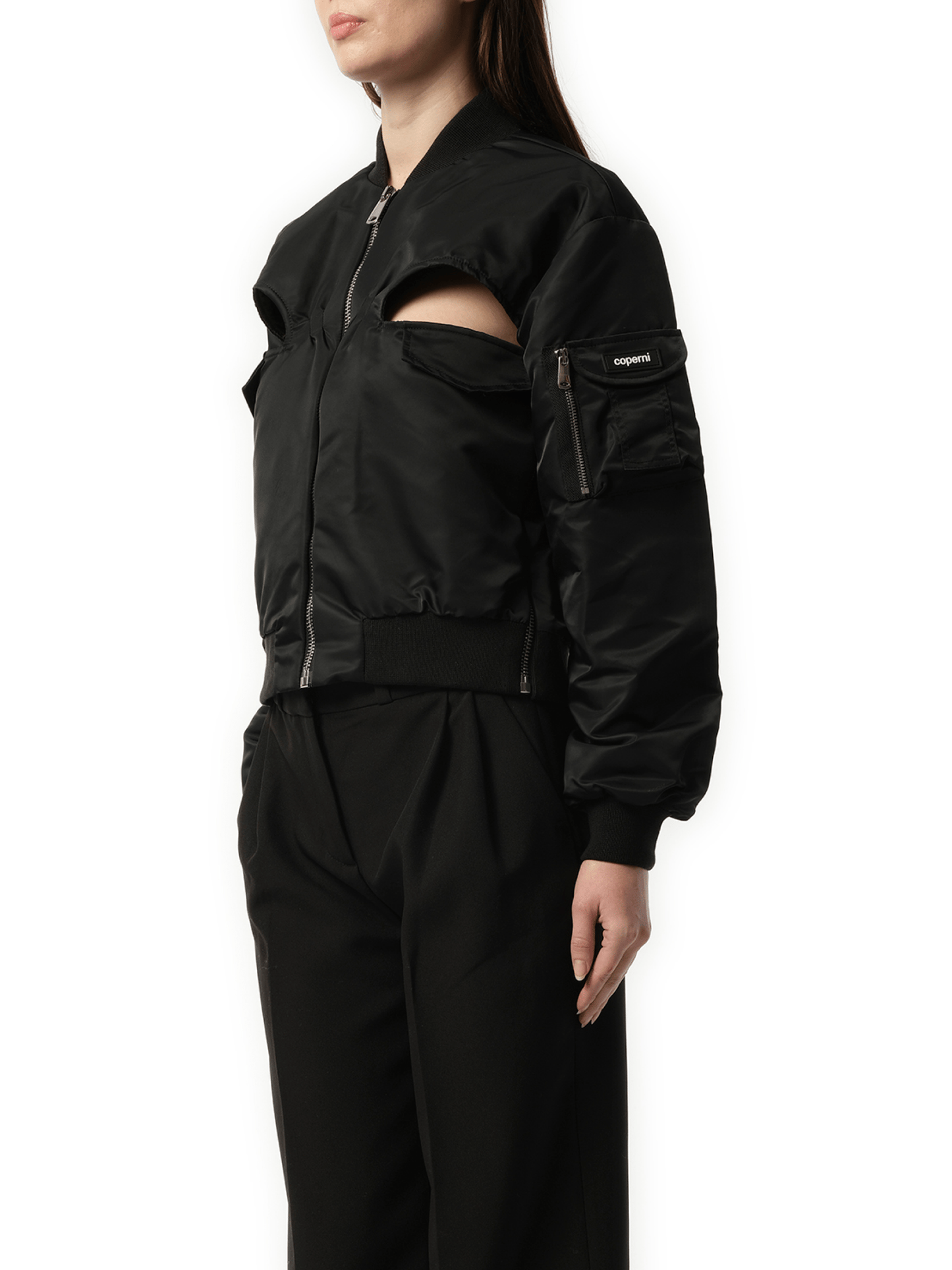 COPERNI Cut-Out Bomber Jacket (Black)