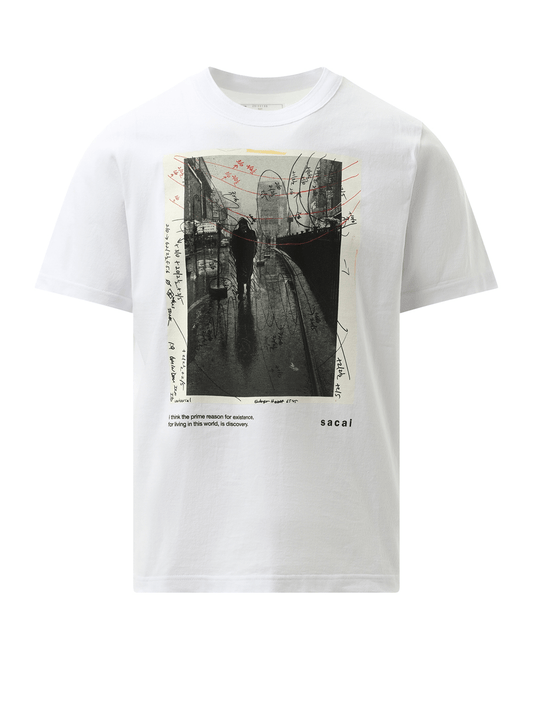 SACAI James Dean Photo T-Shirt (White)