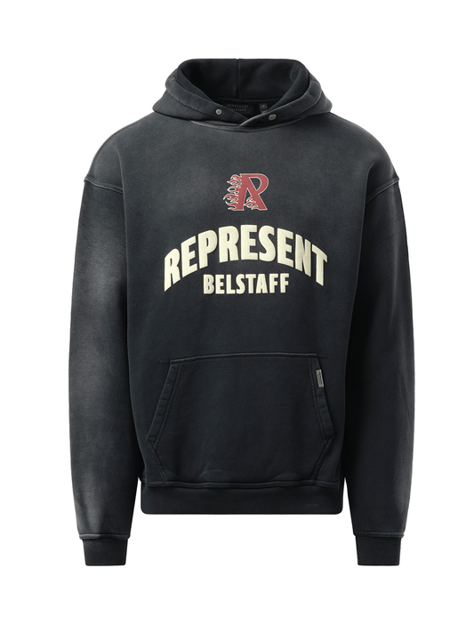REPRESENT Represent X Belstaff Flame Pheonix Hoodie (Black)