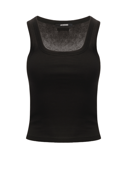 JACQUEMUS Le Debardeur Gros Grain (Black)