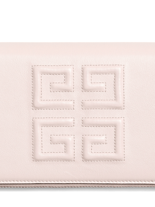 GIVENCHY Embroidered 4G Long Zip Wallet (Pink)