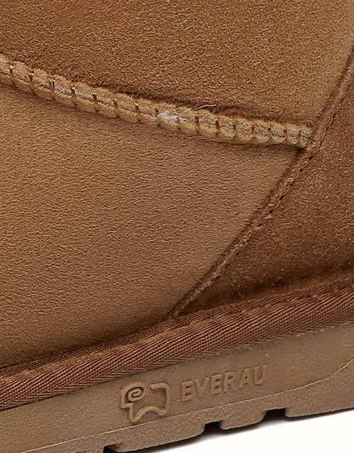EVERAU® Short Back Bow Boots (Chestnut)
