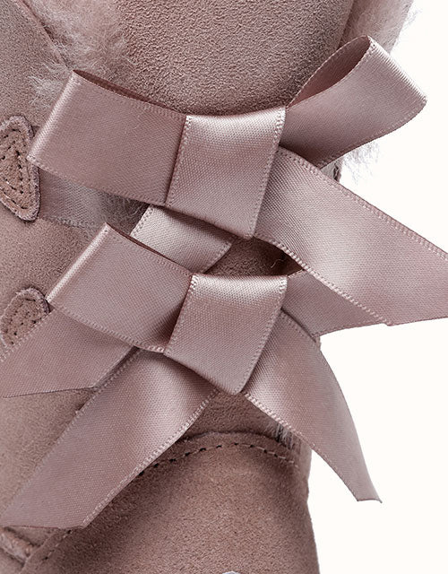 EVERAU® Short Back Bow Boots (Dawn Pink)