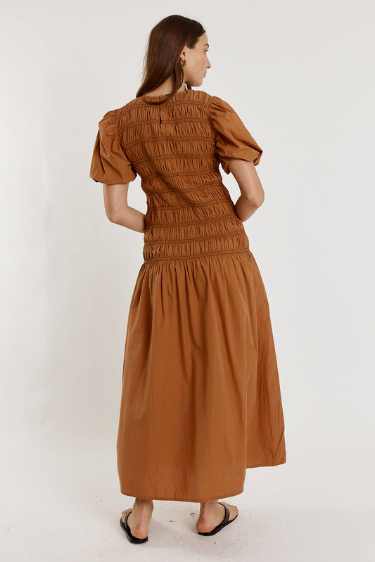 Giliann Pyke Dress (Brown)