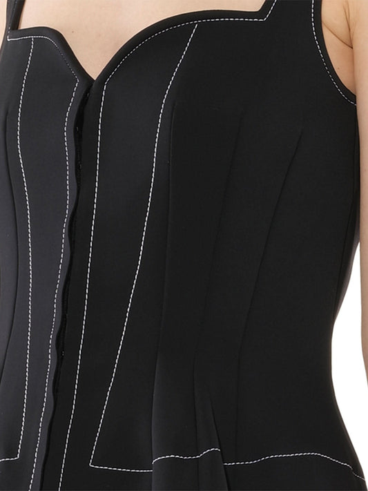 GIVENCHY Contrast Short Dress (Black)