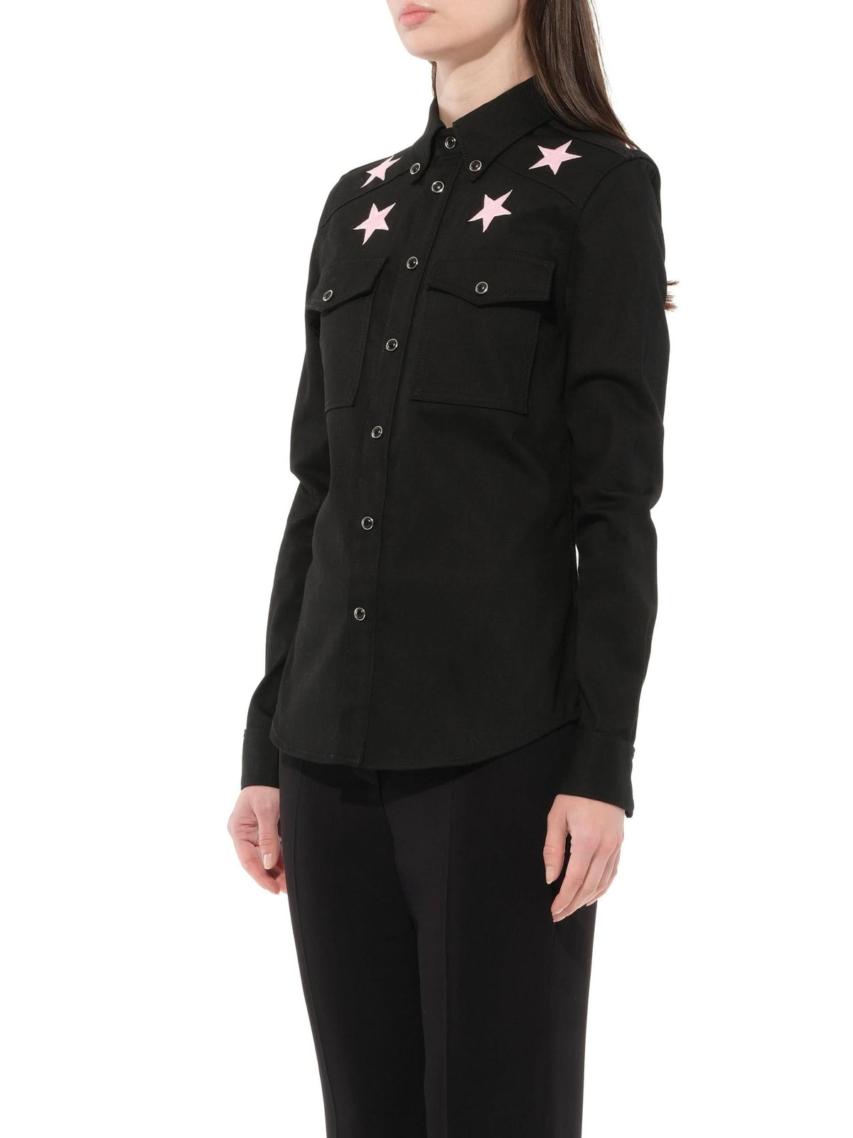 GIVENCHY Long Sleeve Shirt (Black)
