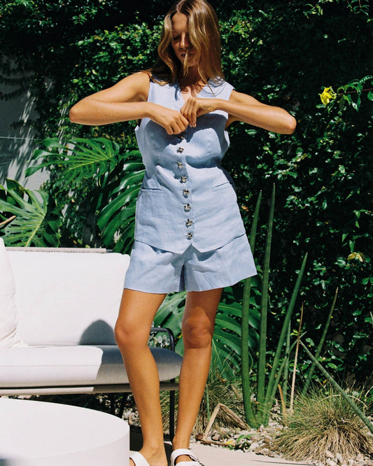 Walnut Melbourne Malta Short (Sky Blue)