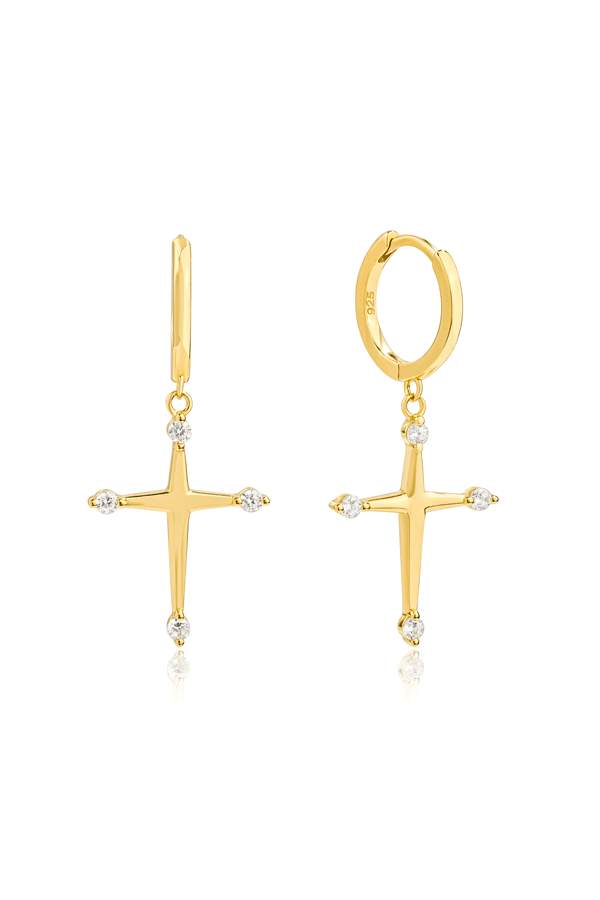 Image of Earrings. Productname: Jewel Citizen | Golgotha Earrings in Gold colour by brand - Jewellery