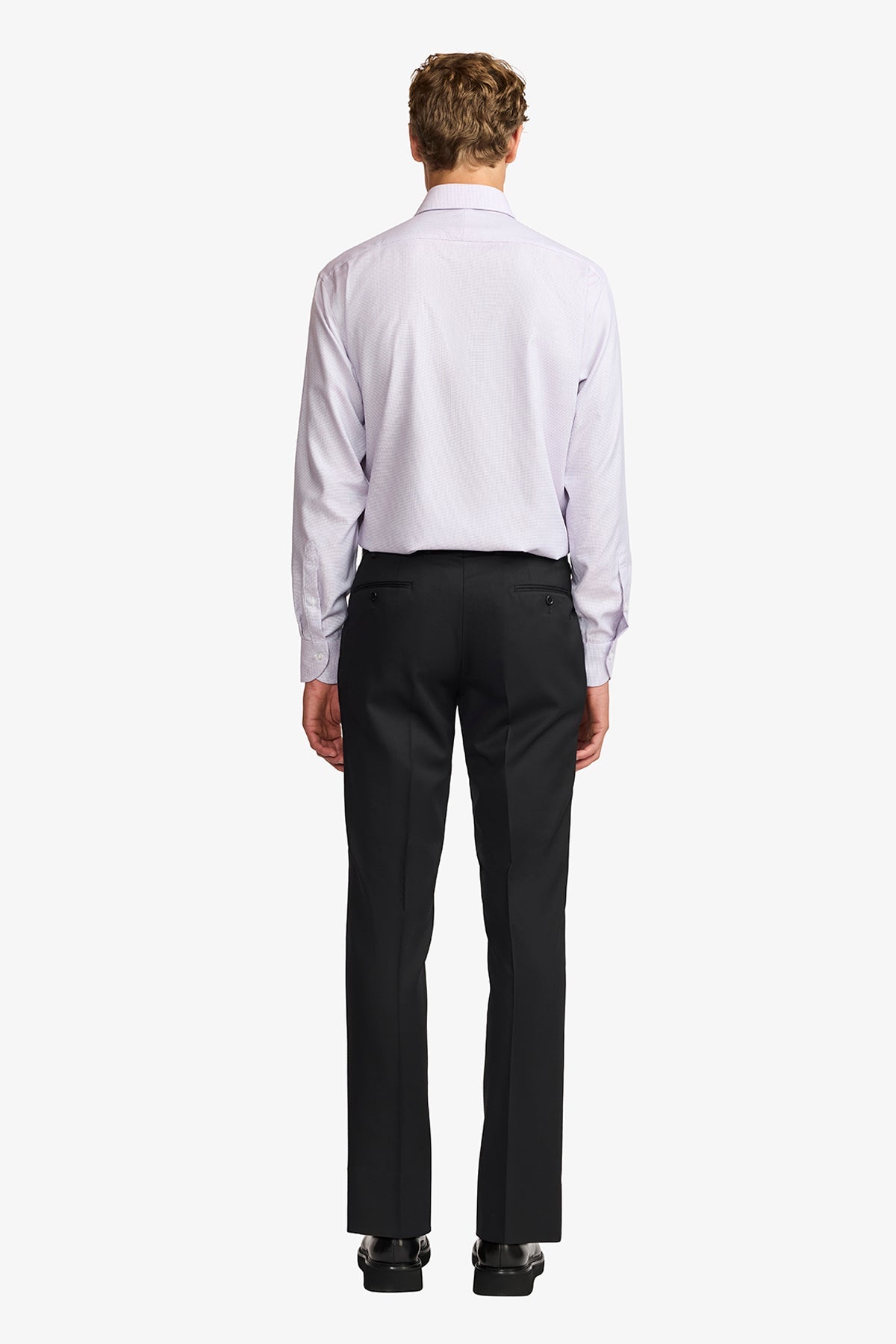 Anthony Squires Gus formal shirt /blue microdesign (Pink)