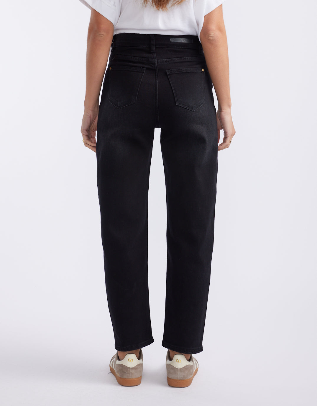 Country Denim Harper Stretch Mum Barrel Jean (Black)