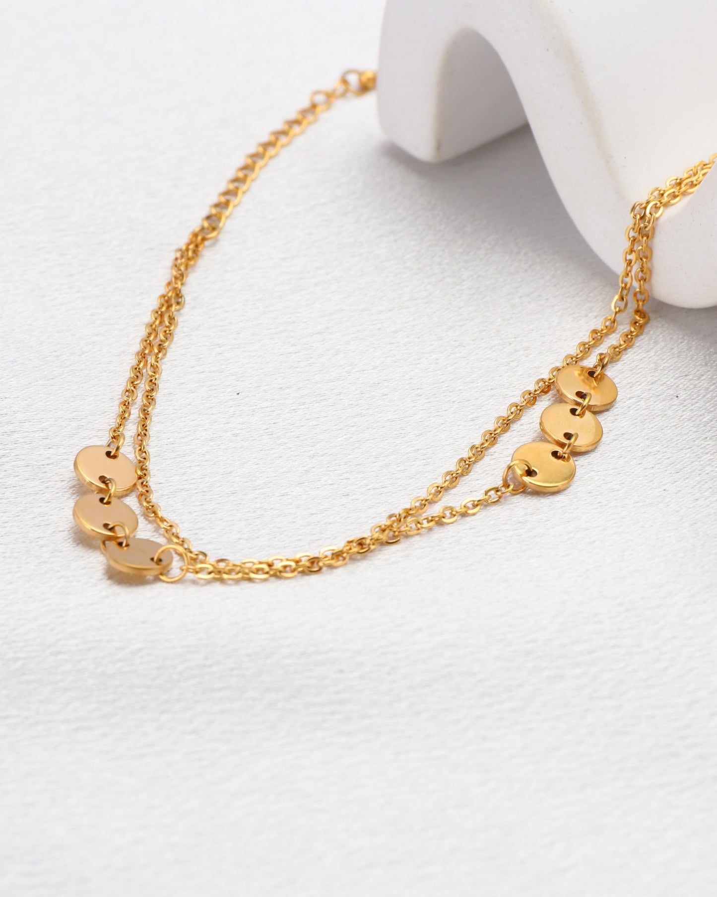 Heychic Amara Circle Chain Bracelet (Gold)